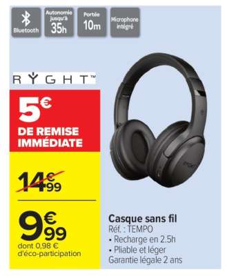 Casque sans fil