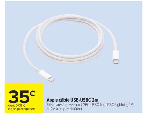 Apple câble USB-USBC 2m