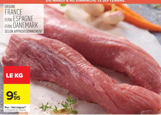 Porc : Filet Mignon