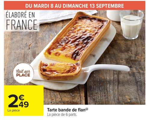 Tarte bande de flan