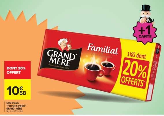 Café moulu "Format Familial" GRAND' MÈRE