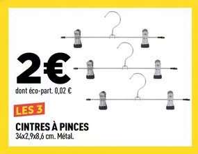 CINTRES À PINCES