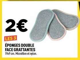 ÉPONGES DOUBLE FACE GRATTANTES