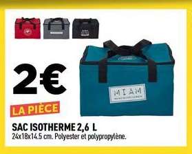 SAC ISOTHERME 2,6 L