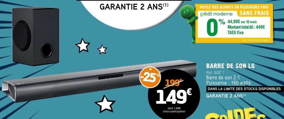 BARRE DE SON LG