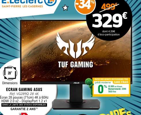 ECRAN GAMING “ASUS”