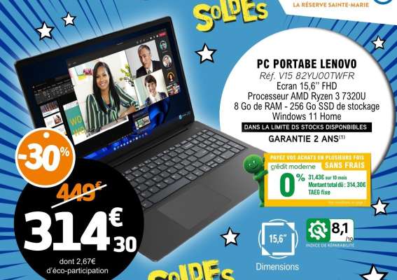 PC PORTABLE "LENOVO"