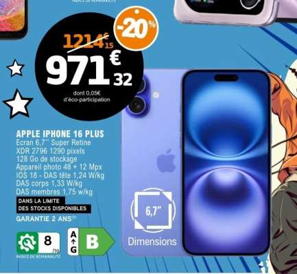 APPLE IPHONE 16 PLUS