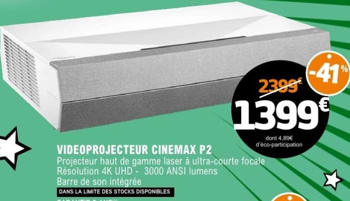 VIDEOPROJECTEUR CINEMAX P2