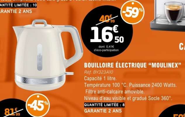 Bouilloire Électrique "Moulinex"