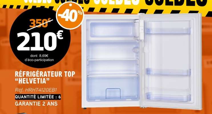 RÉFRIGÉRATEUR TOP "HELVETIA"
