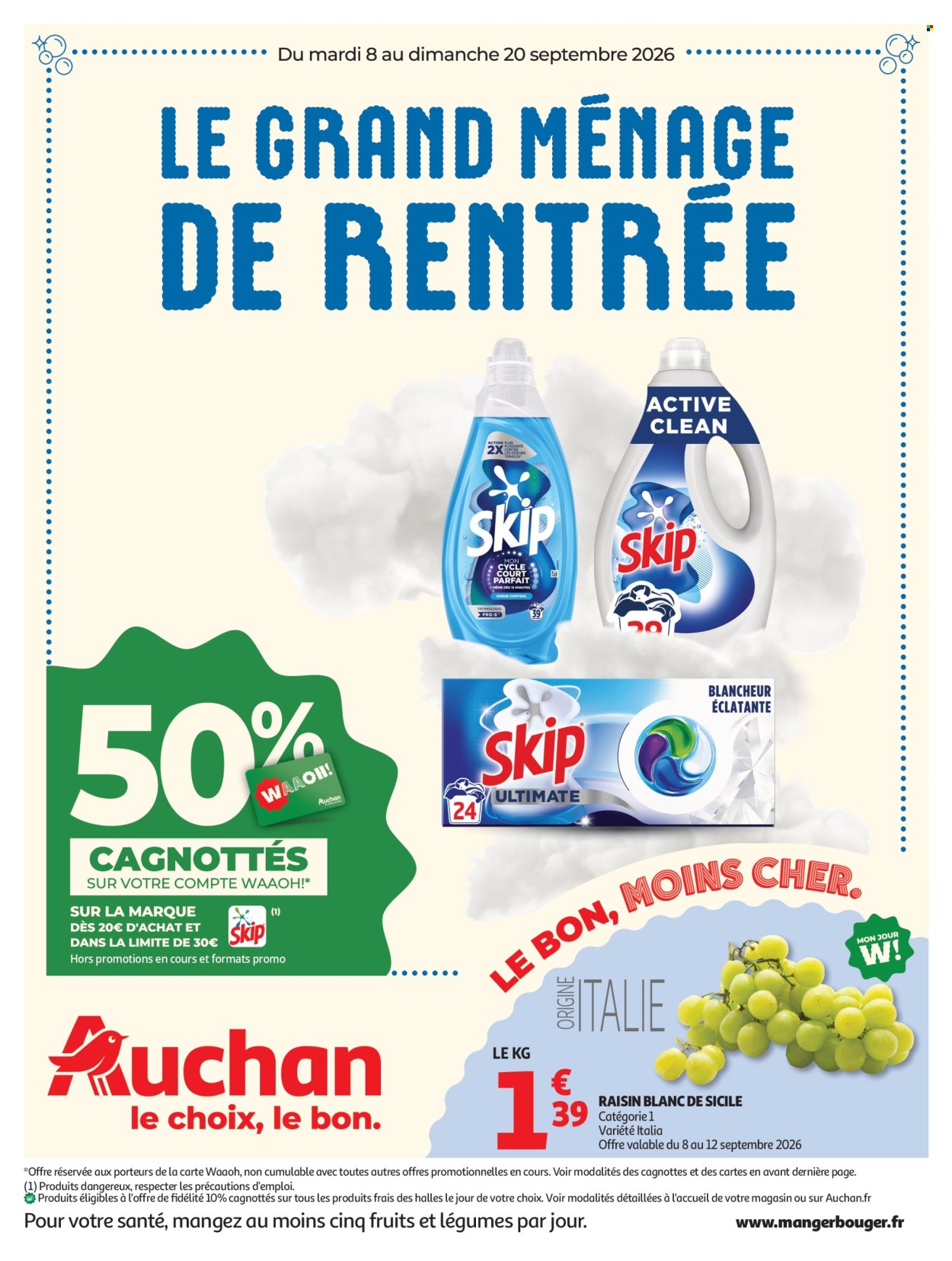 Catalogue Auchan - 08.09.2026 - 20.09.2026. Page 1