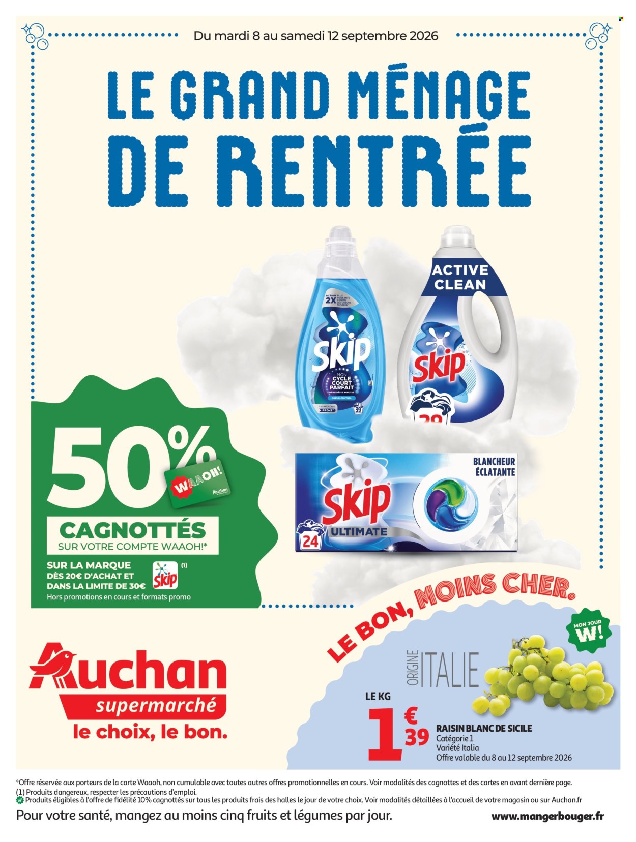 Catalogue Auchan - 08.09.2026 - 12.09.2026. Page 1