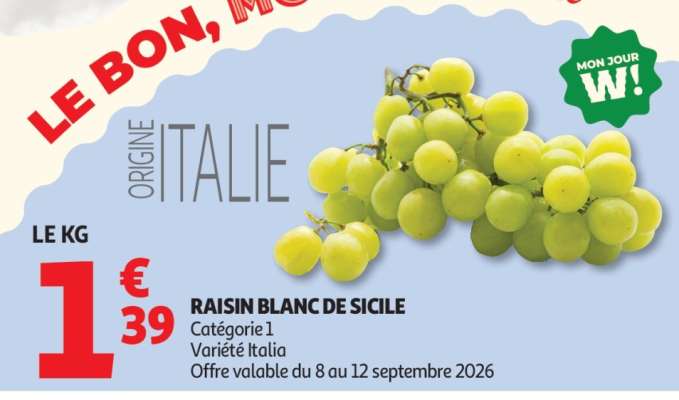 RAISIN BLANC DE SICILE
