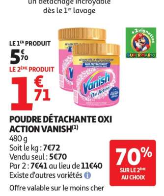 Poudre Détachante Oxi Action Vanish