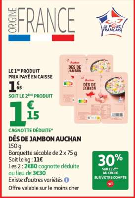 Dés De Jambon Auchan