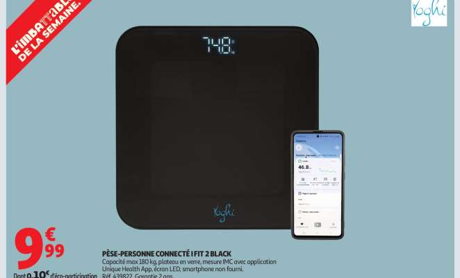 PÈSE-PERSONNE CONNECTÉ IFFT 2 BLACK