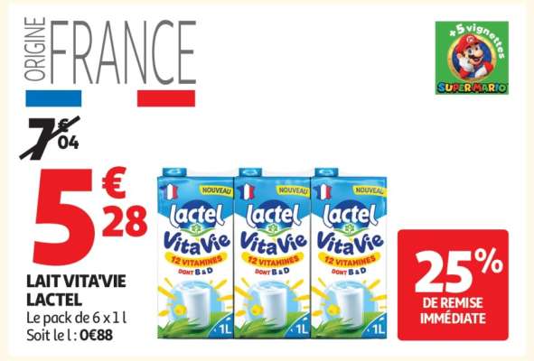 Lait Vita Vie Lactel