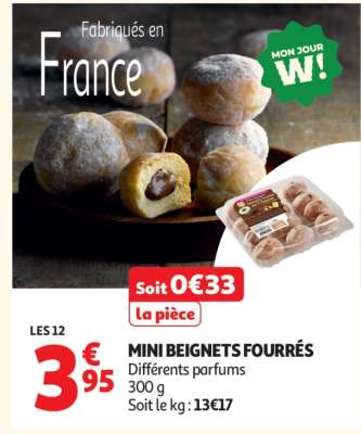 Mini Beignets Fourrés