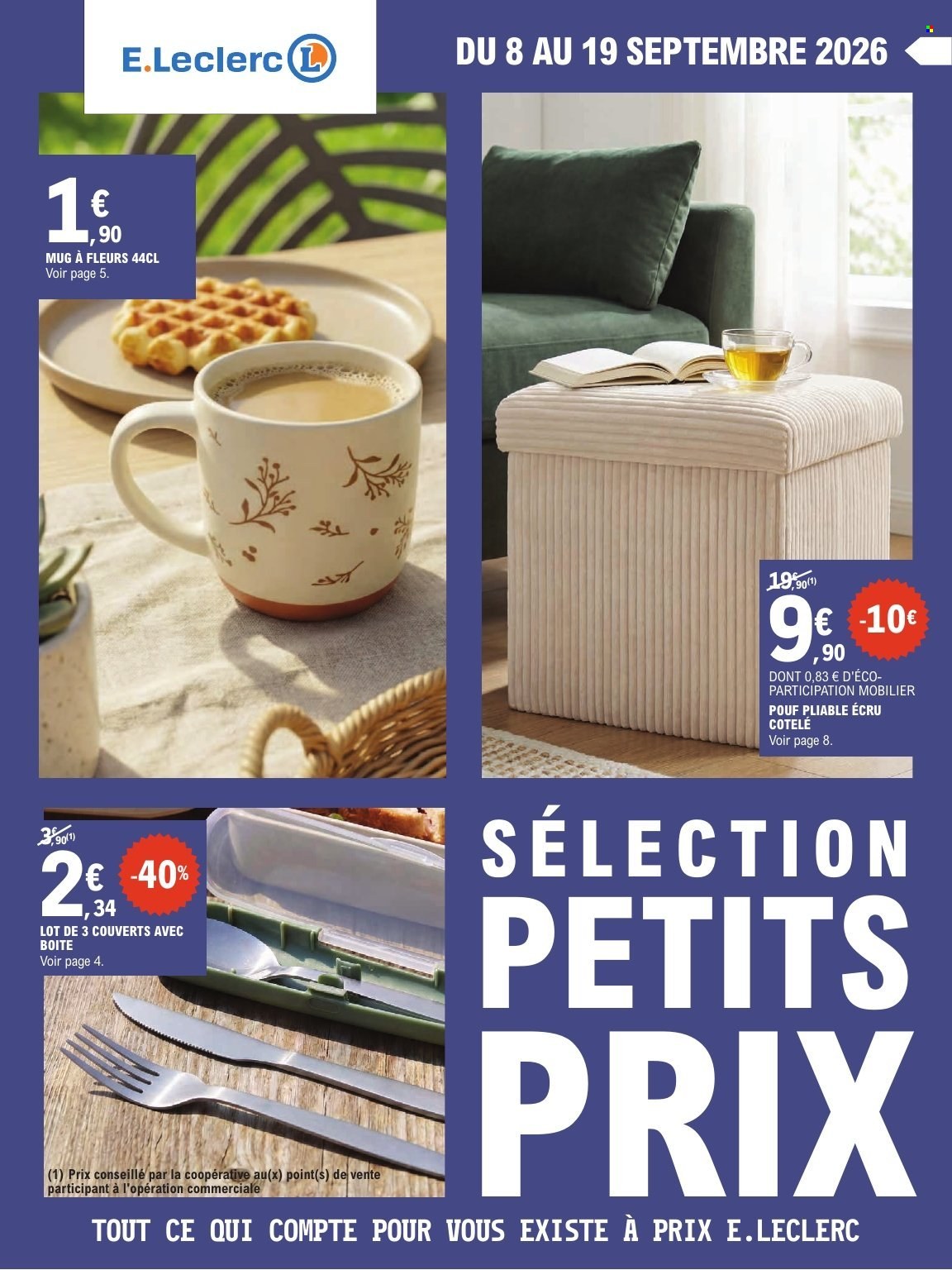 Catalogue E.Leclerc - 08.09.2026 - 19.09.2026. Page 1