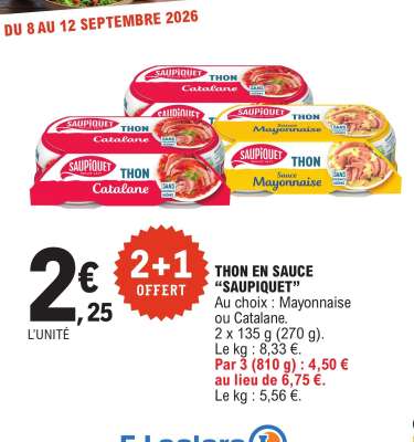 Thon en sauce SAUPIQUET