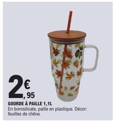 GOURDE À PAILLE 1,1L