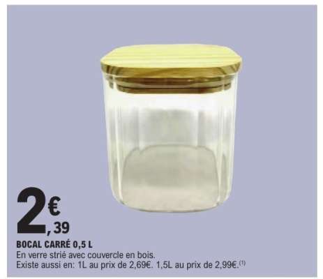 BOCAL CARRÉ 0,5 L