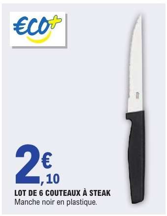 Lot de 6 Couteaux à steak