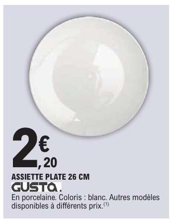 ASSIETTE PLATE 26 CM