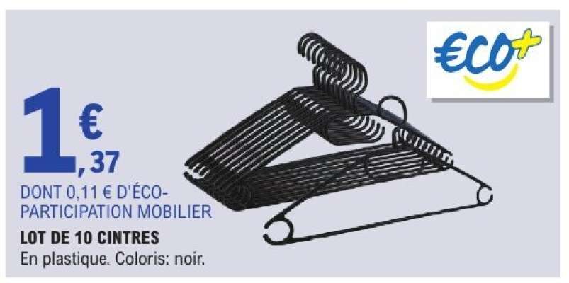 Lot de 10 cintres