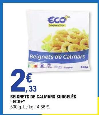 BEIGNETS DE CALMARS SURGELÉS “ECO+”