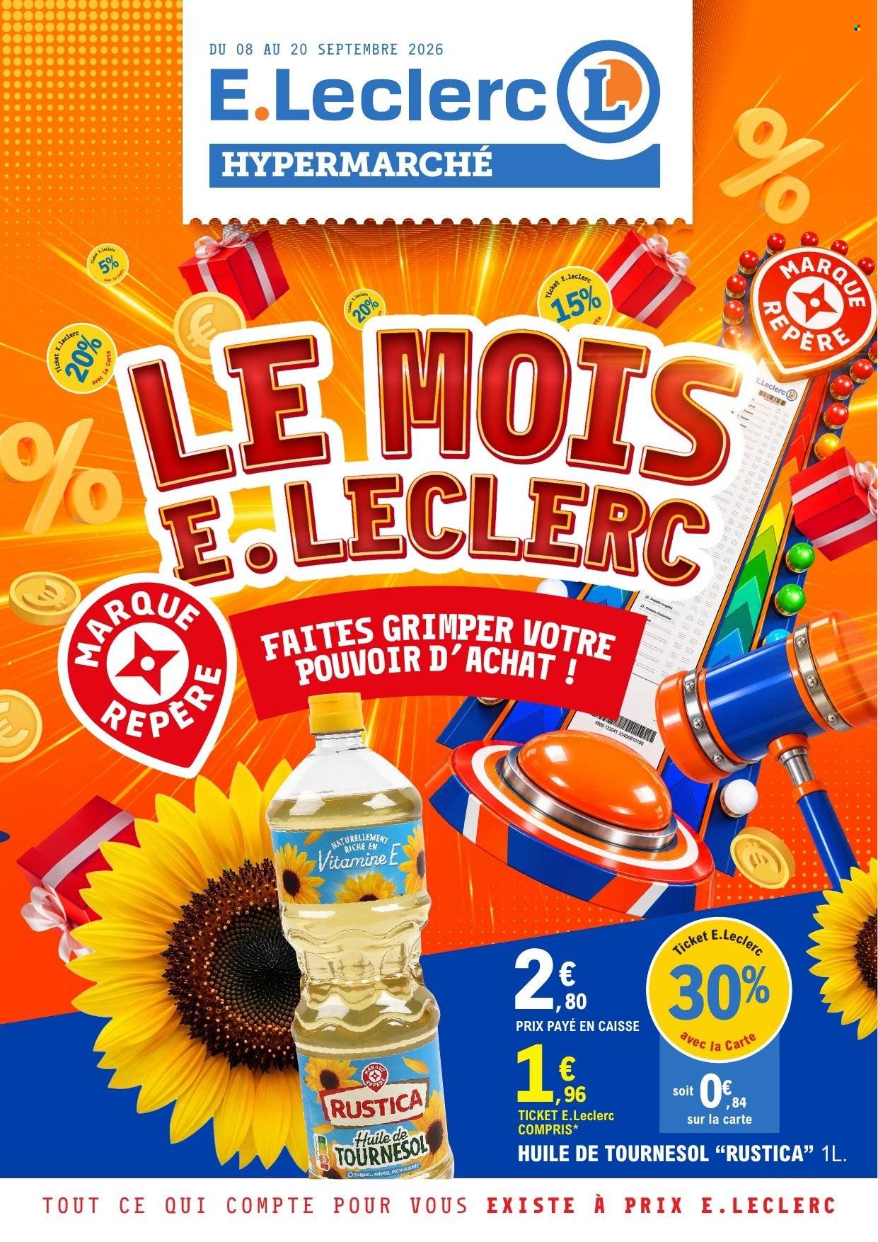Catalogue E.Leclerc - 08.09.2026 - 20.09.2026. Page 1