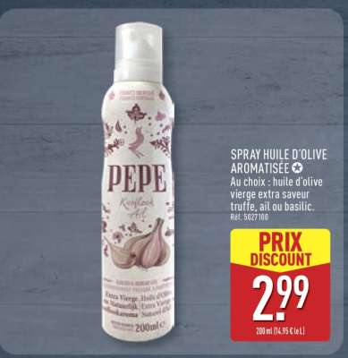 SPRAY HUILE D'OLIVE AROMATISÉE