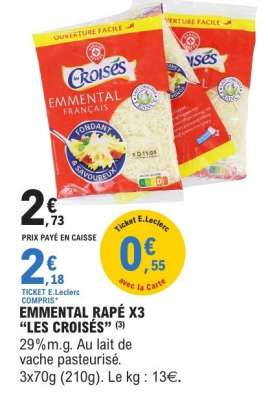 Emmental Râpé x3 "Les Croisés"