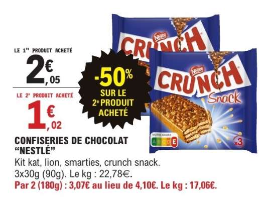 CONFISERIES DE CHOCOLAT “NESTLÉ”