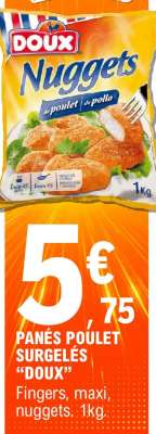 PANÉS POULET SURGELÉS “DOUX”