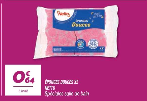 ÉPONGES DOUCES X2