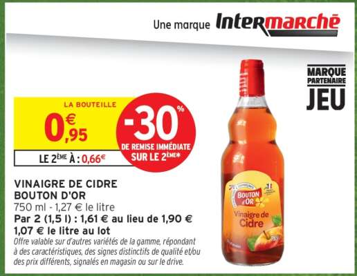 VINAIGRE DE CIDRE BOUTON D'OR
