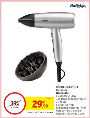 SÈCHE-CHEVEUX COSMOS BaByliss