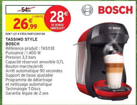 TASSIMO STYLE BOSCH