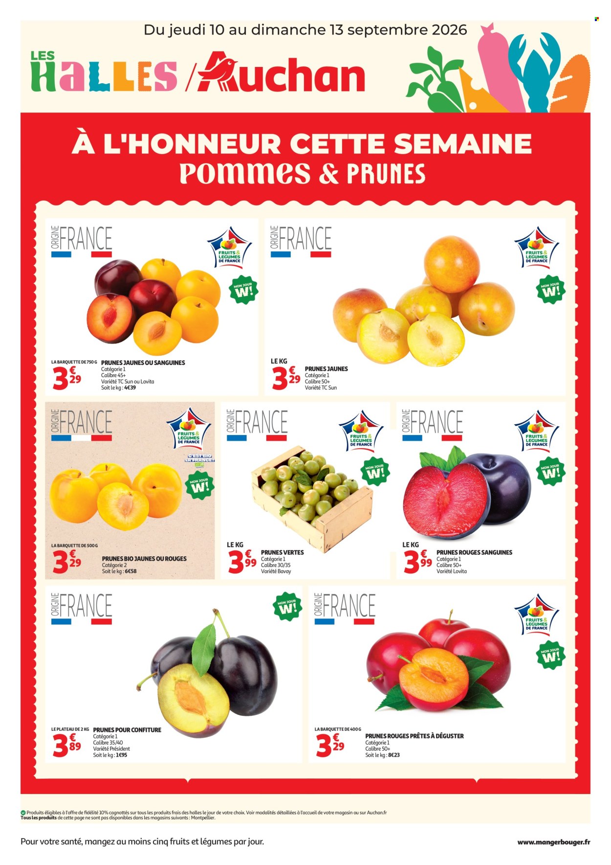 Catalogue Auchan - 10.09.2026 - 13.09.2026. Page 1