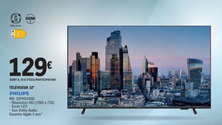 PHILIPS TÉLÉVISEUR 32"