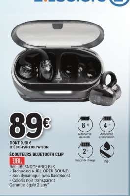 ÉCOUTEURS BLUETOOTH CLIP