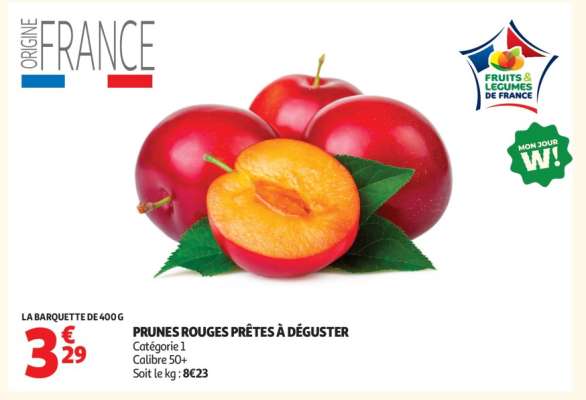 PRUNES ROUGES PRÊTES À DÉGUSTER