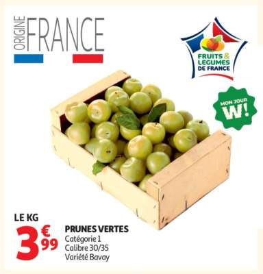 PRUNES VERTES