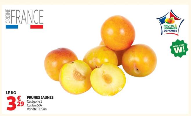 PRUNES JAUNES