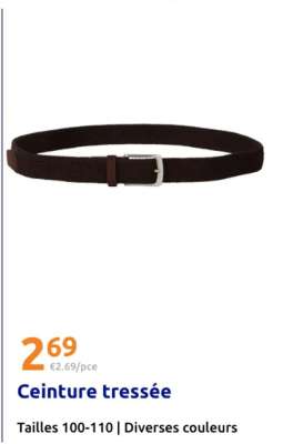 Ceinture tressée