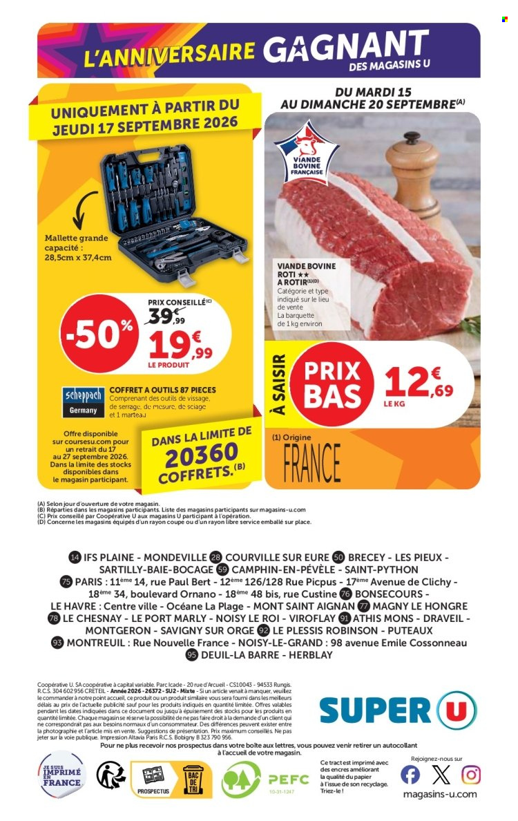 Catalogue SUPER U - 15.09.2026 - 27.09.2026. Page 40