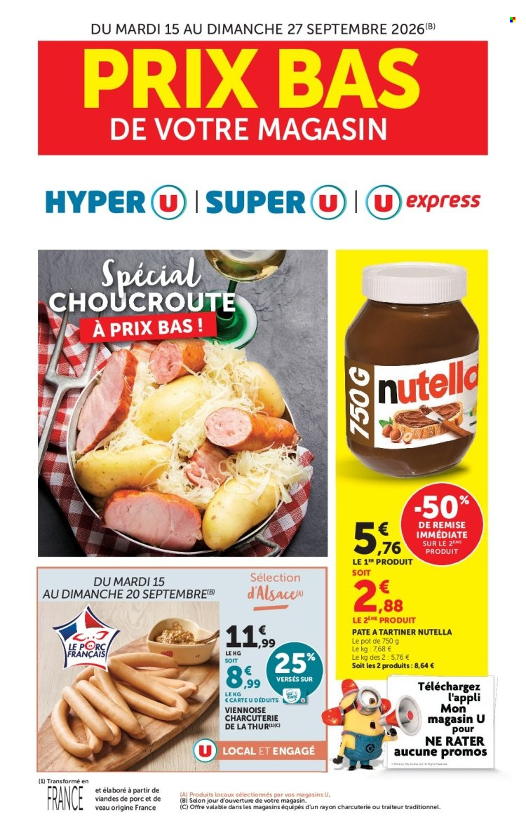 Catalogue Magasins U - 15.09.2026 - 27.09.2026. Page 1