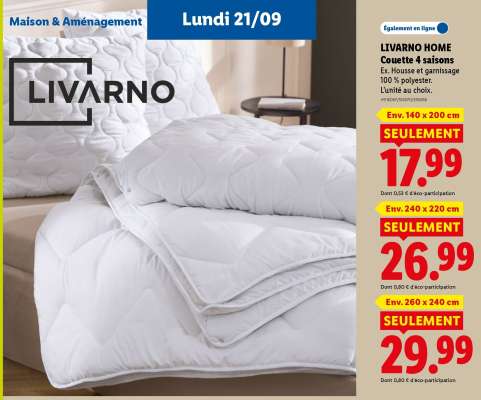 LIVARNO HOME Couette 4 saisons
